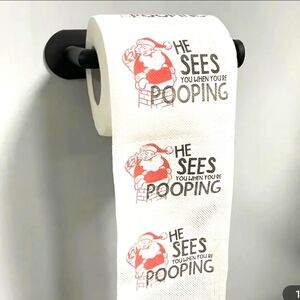 5 Rolls of Santa Claus Funny Toilet Paper